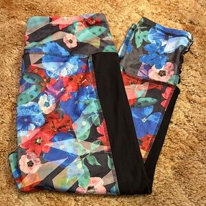 Floral Print Women Ankle Leggings